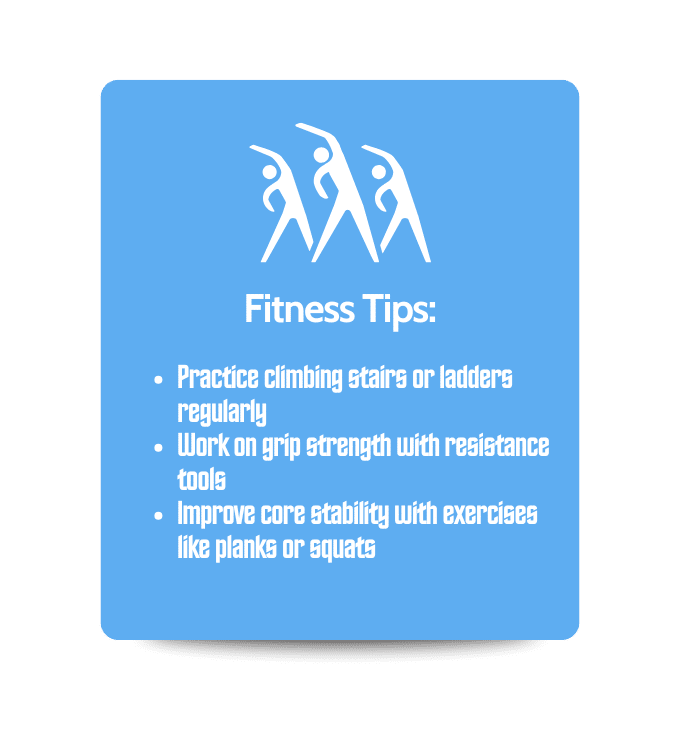 Exercises to prepare for GWO wind technician training