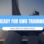 Banner image with wind turbine and text “Ready for GWO Training?”