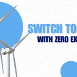 Wind turbines promoting a career change into wind energy with no experience